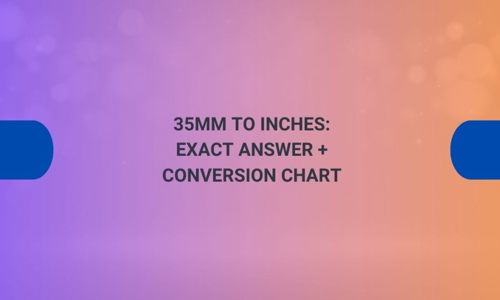 35mm to inches
