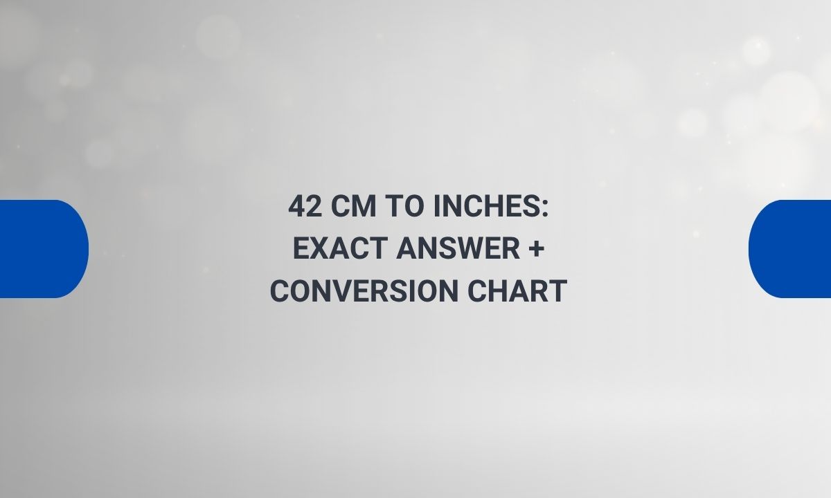 42 cm to inches