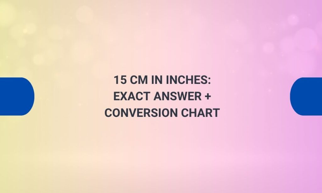 15 cm in inches