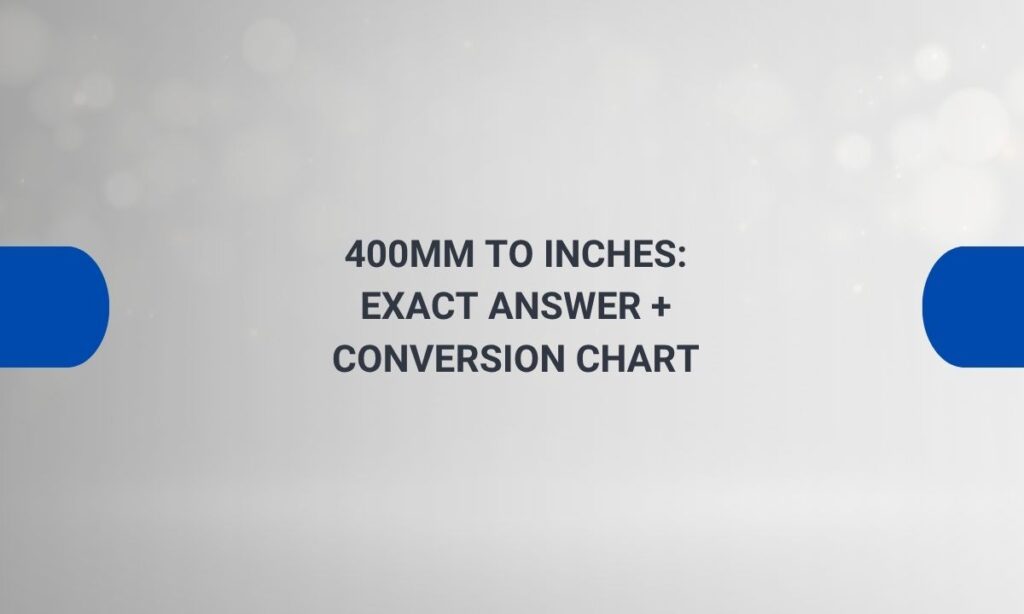 400mm to inches