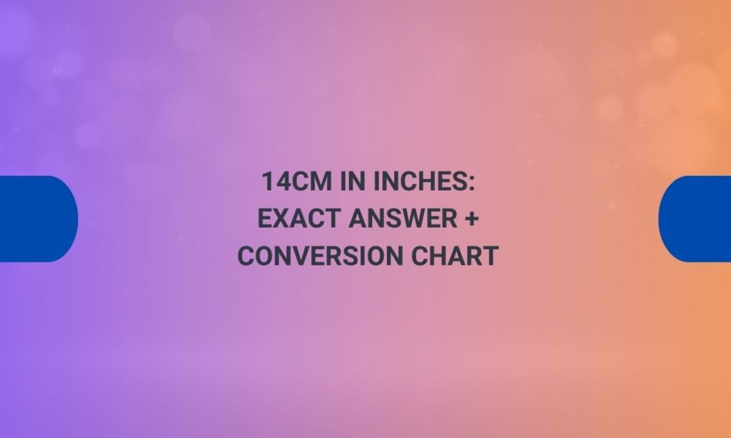 14cm in inches