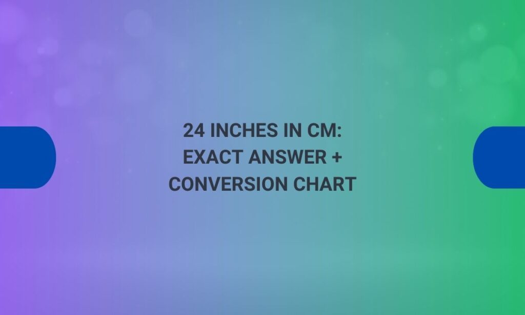 24 inches in cm