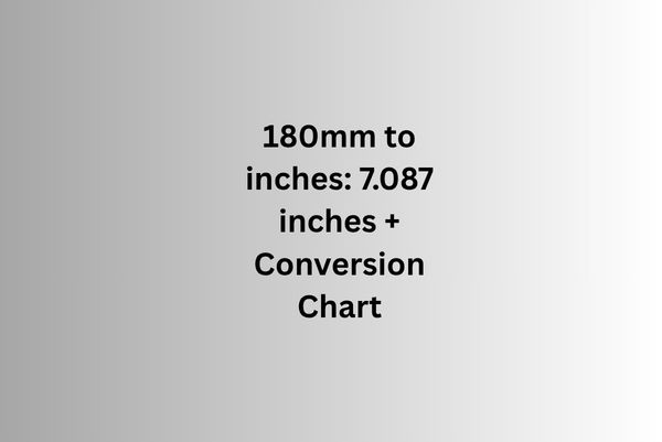 180mm to inches