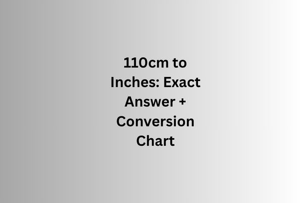 110cm to inches