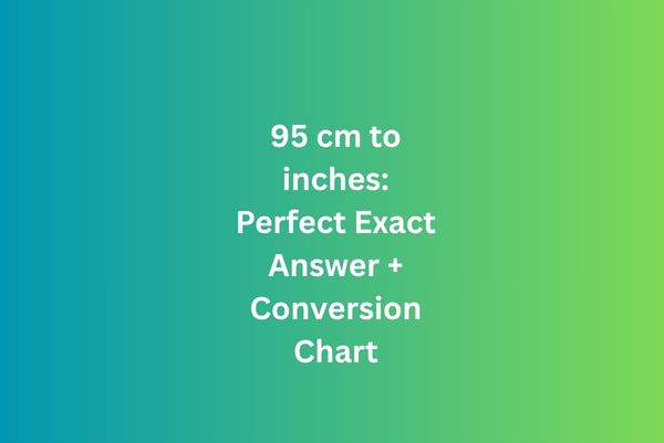 95 cm to inches