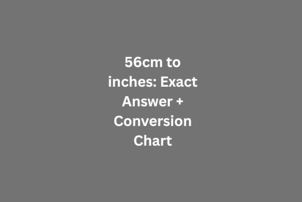 56cm to inches