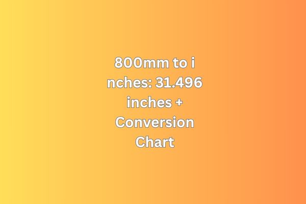 800mm to inches