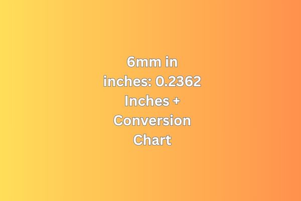 6mm in inches