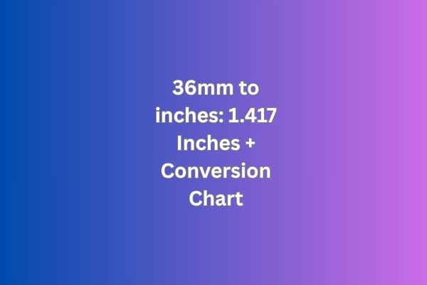 36mm to inches
