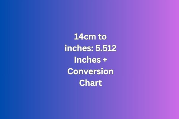 14cm to inches